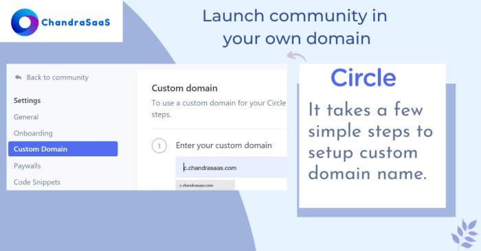 Circle.so custom domain name